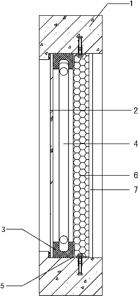 Solar panel composite building and construction method thereof