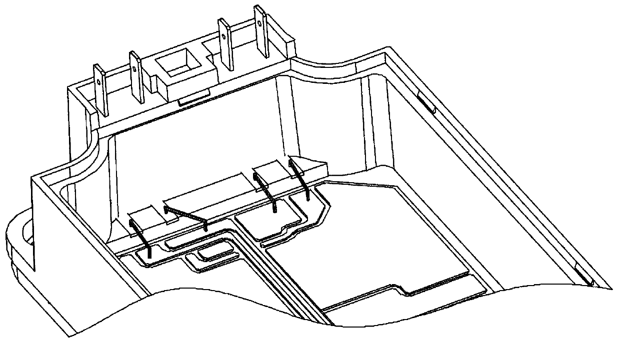 Signal terminal embedded power semiconductor module and packaging processing thereof