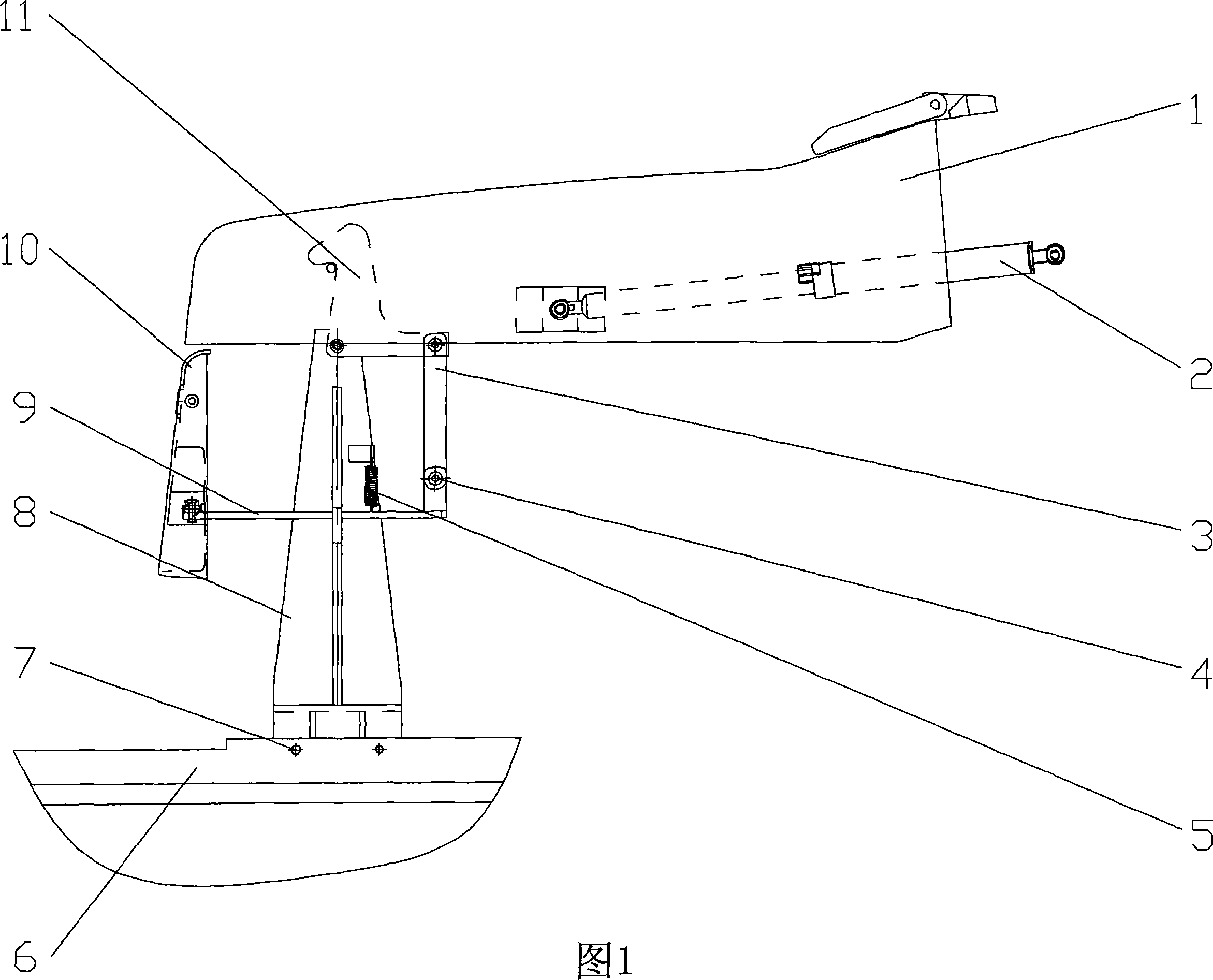 Power hood locking structure for industrial vehicle