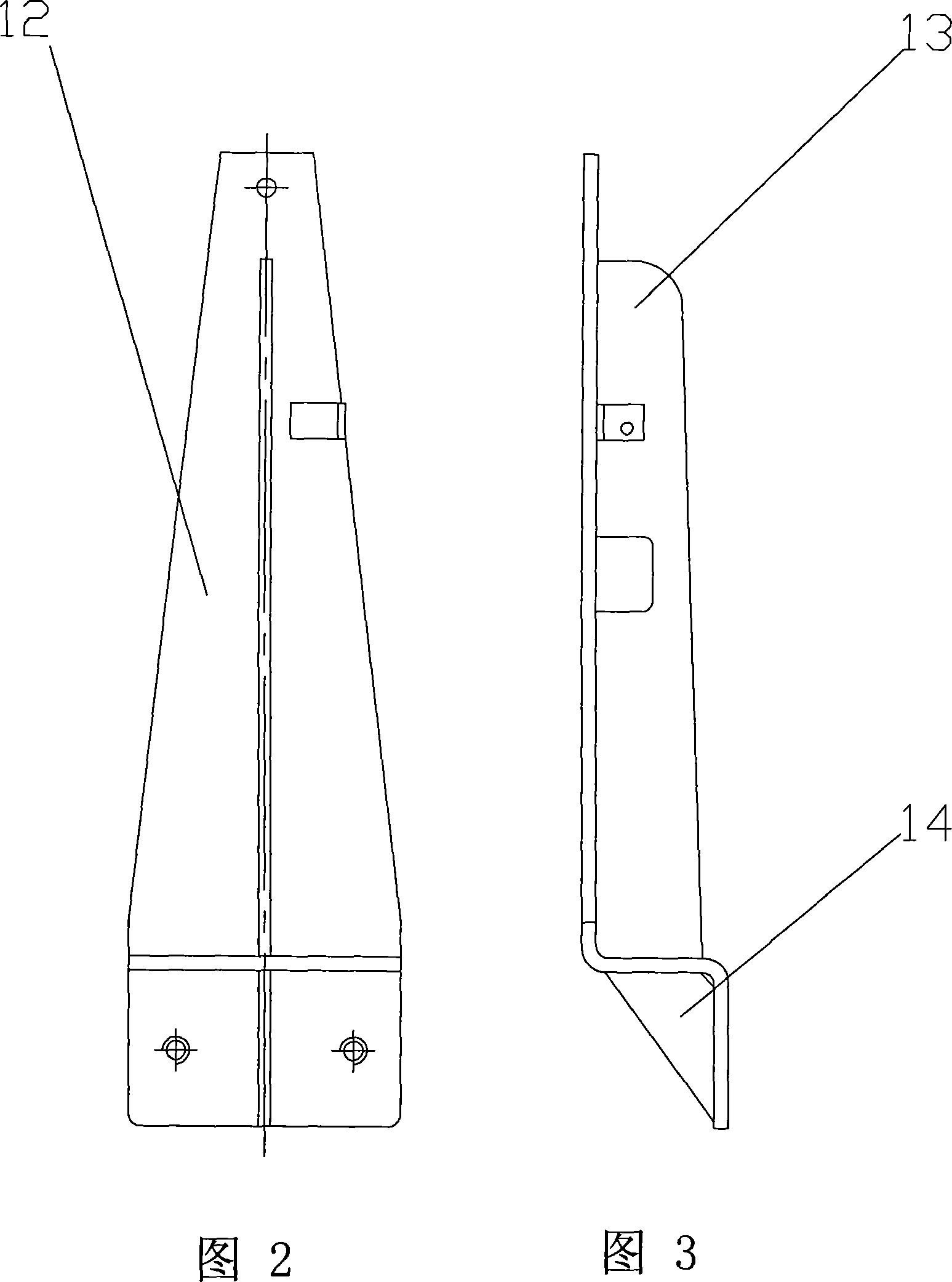 Power hood locking structure for industrial vehicle