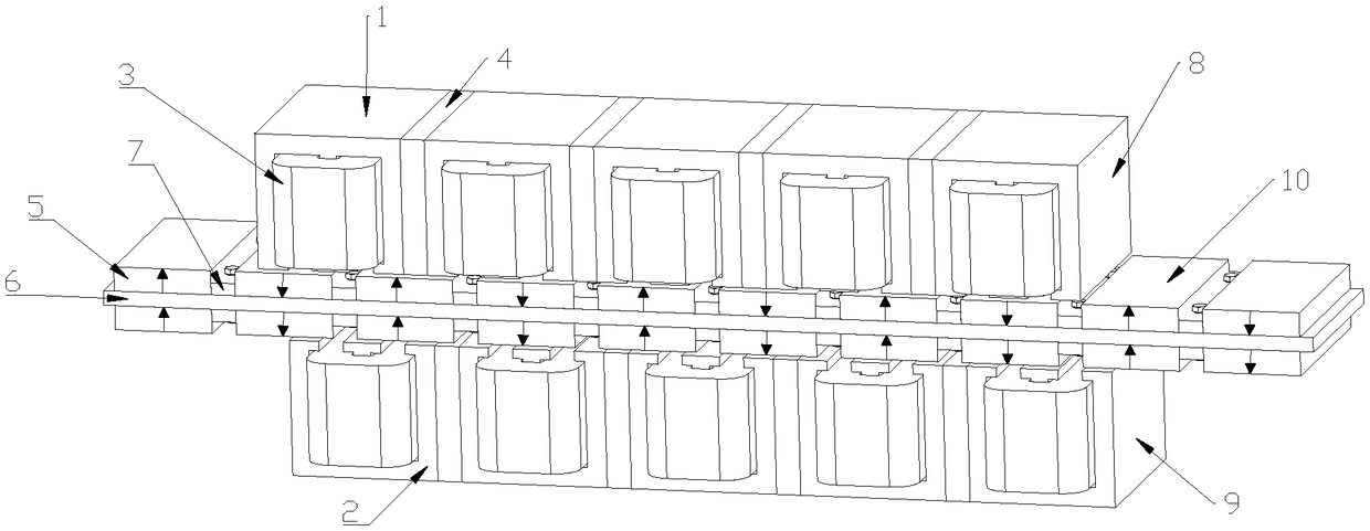 A dual-rotor modular permanent magnet linear motor capable of differential operation