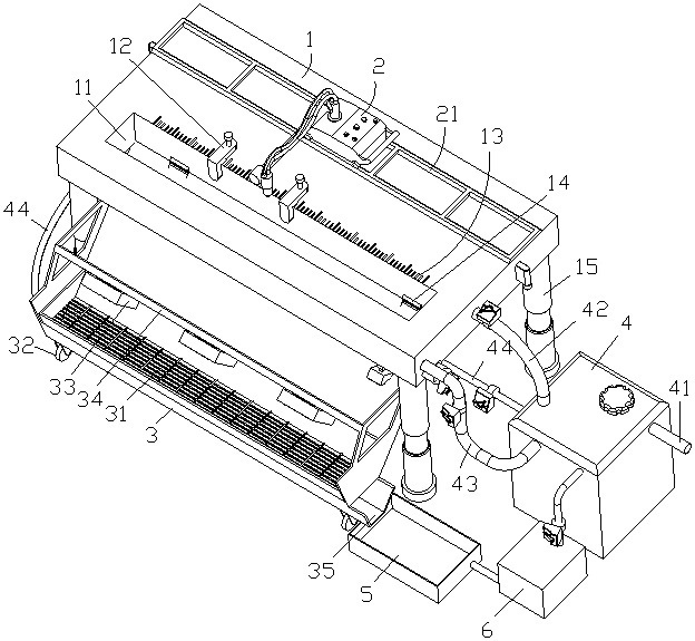 Low-smoke environment-friendly comprehensive groove machining device