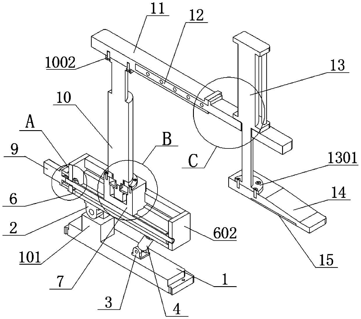 Quick pressing mechanism for mechanical manufacturing equipment