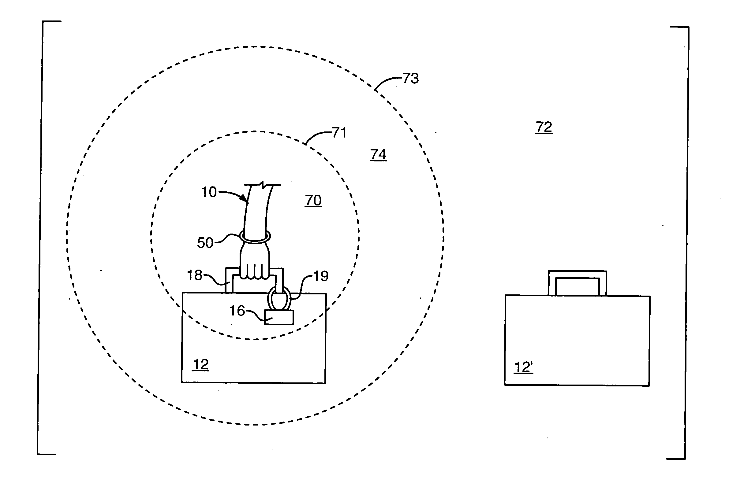 RF identification system with restricted range