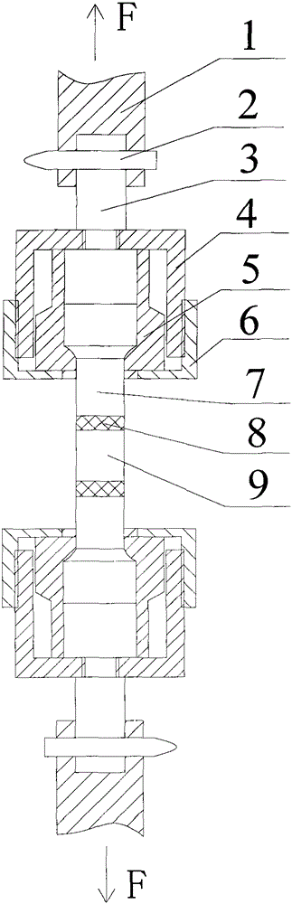 Solid propellant and coating tensile bond strength test fixture