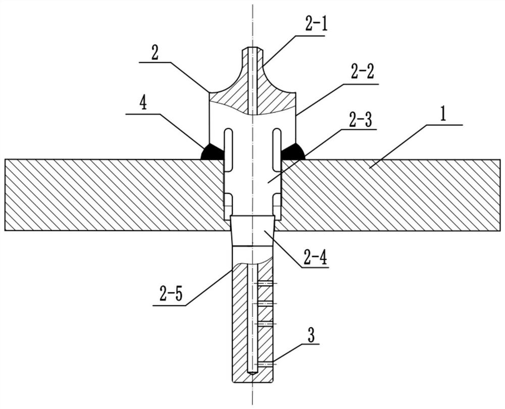 Steam sampling pipe device for high-temperature and high-pressure steam pipeline of thermal power plant