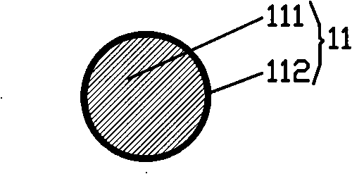 Copper coated aluminum five-core flame-retardant refractory flexible electric cable and manufacturing method thereof