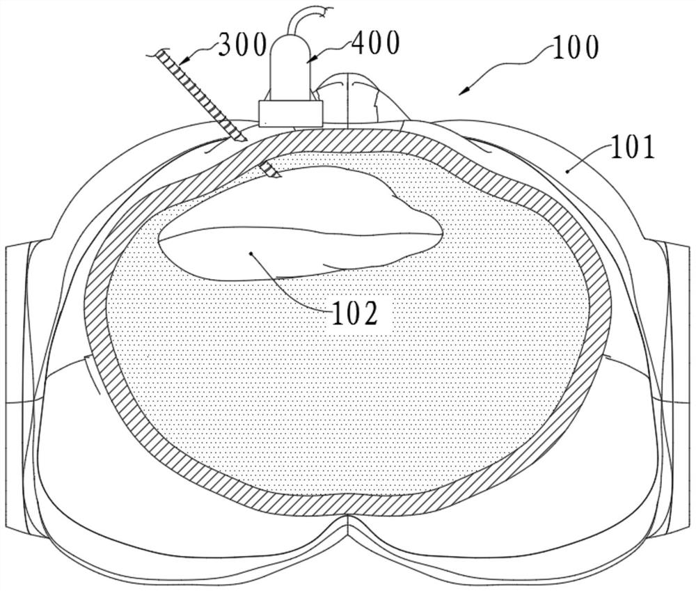 Liver tumor ablation therapy puncture training simulation device and working method