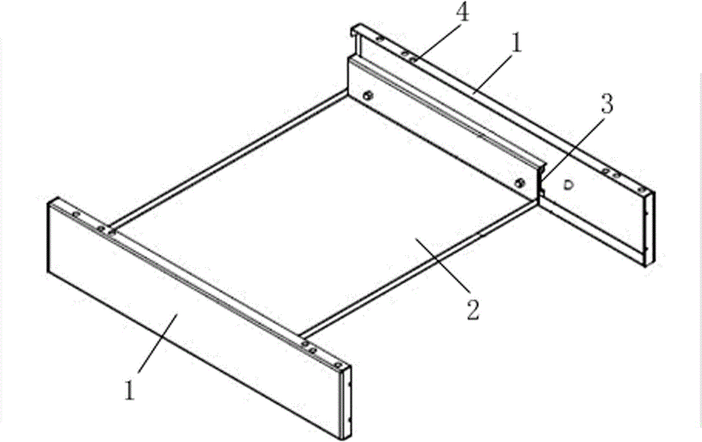 Drawer structure with functions of left and right slide mouse and keyboard