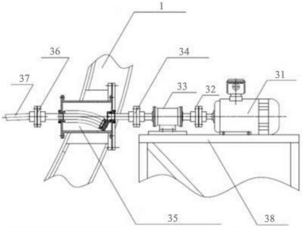 Electric rotating table under vacuum low-temperature environment