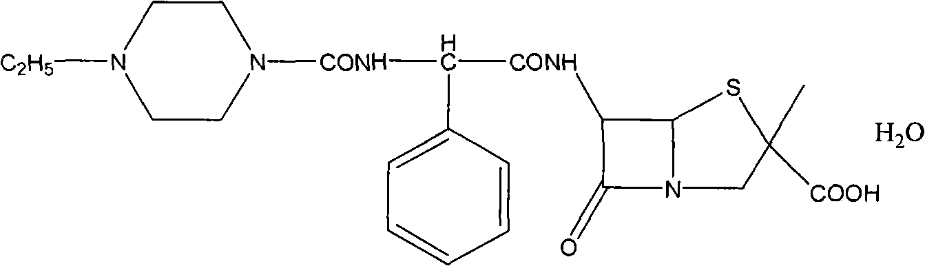 Modified crystallization purifying and precipitating method of piperacillin acid