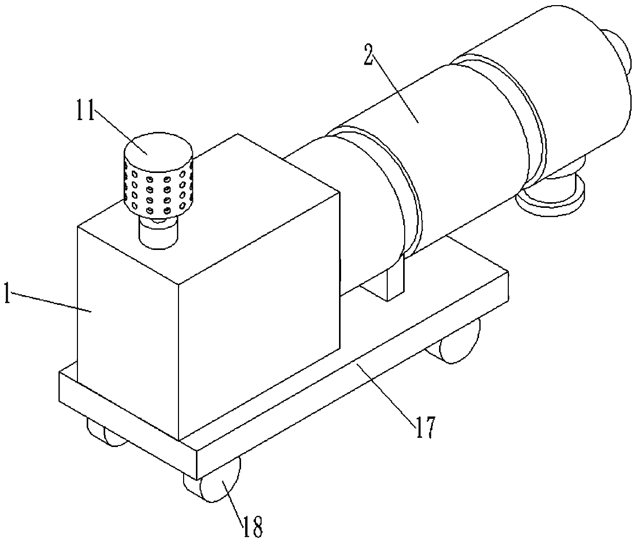 Anesthetic waste gas extraction device for anesthesia department