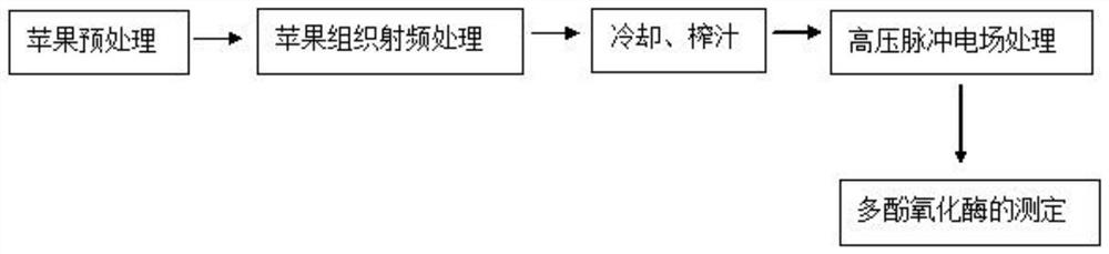 A kind of fruit and vegetable juice processing method of radio frequency coupling high-voltage pulsed electric field treatment