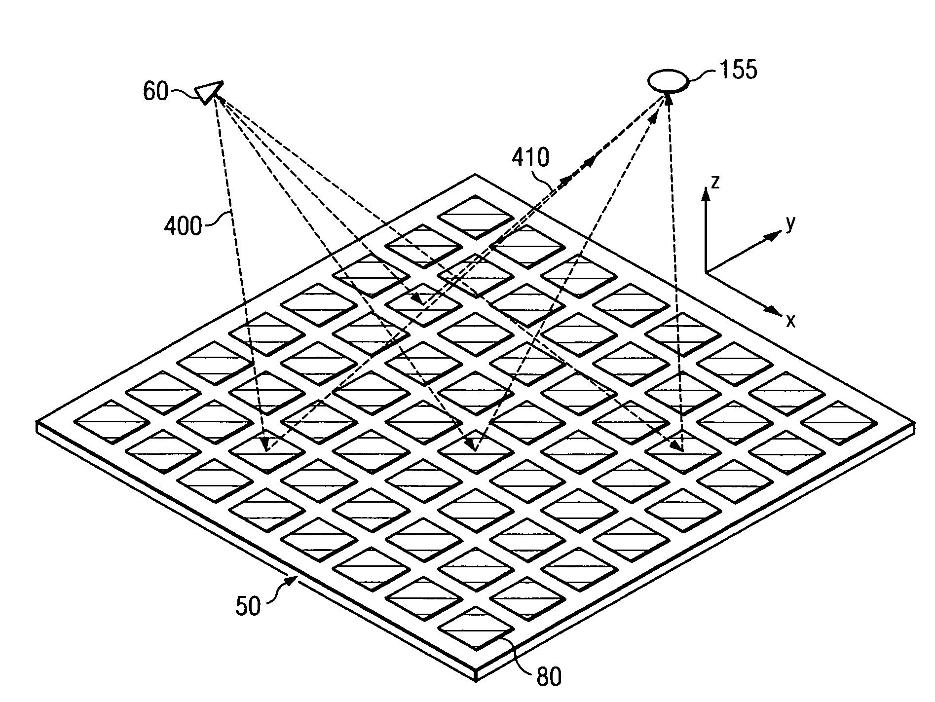 System and method for efficient, high-resolution microwave imaging using complementary transmit and receive beam patterns