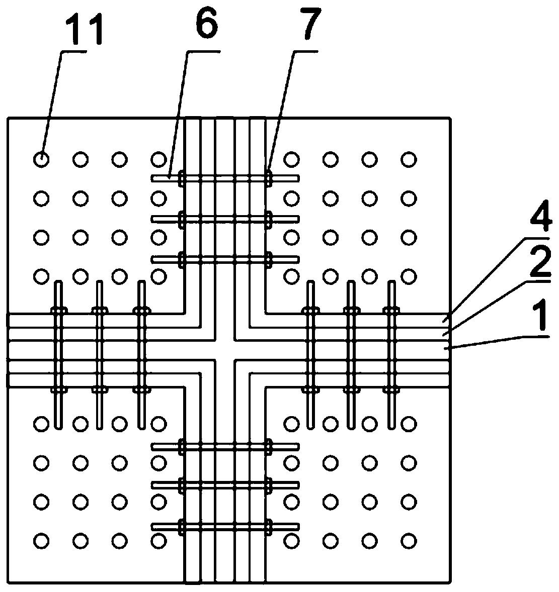 Self-resetting anti-seismic energy dissipation split column