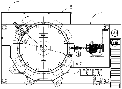 A high-precision rotary turntable foaming production line for automotive interior parts