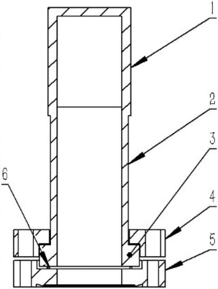 Glass vacuum cavity device of atom interferometer