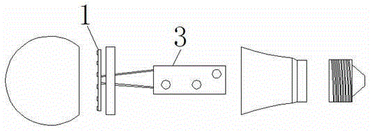 Substituted power line connecting structure for pins of discharge resistor for plastic coated aluminum LED (light-emitting diode) lamp