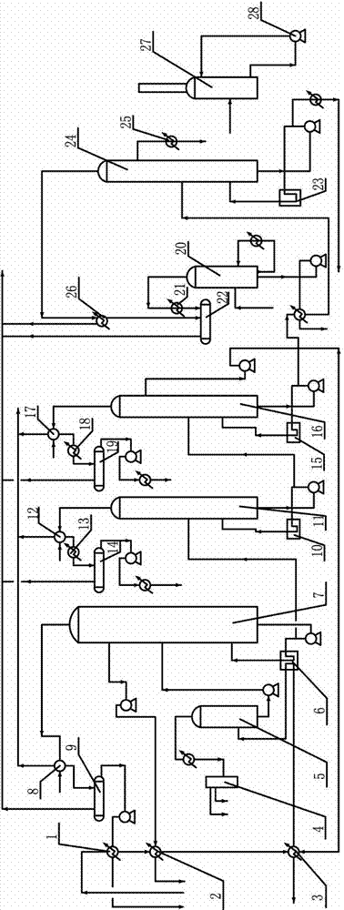 Device and process for extracting phenanthrene, fluoranthene and pyrene products in anthracene oil