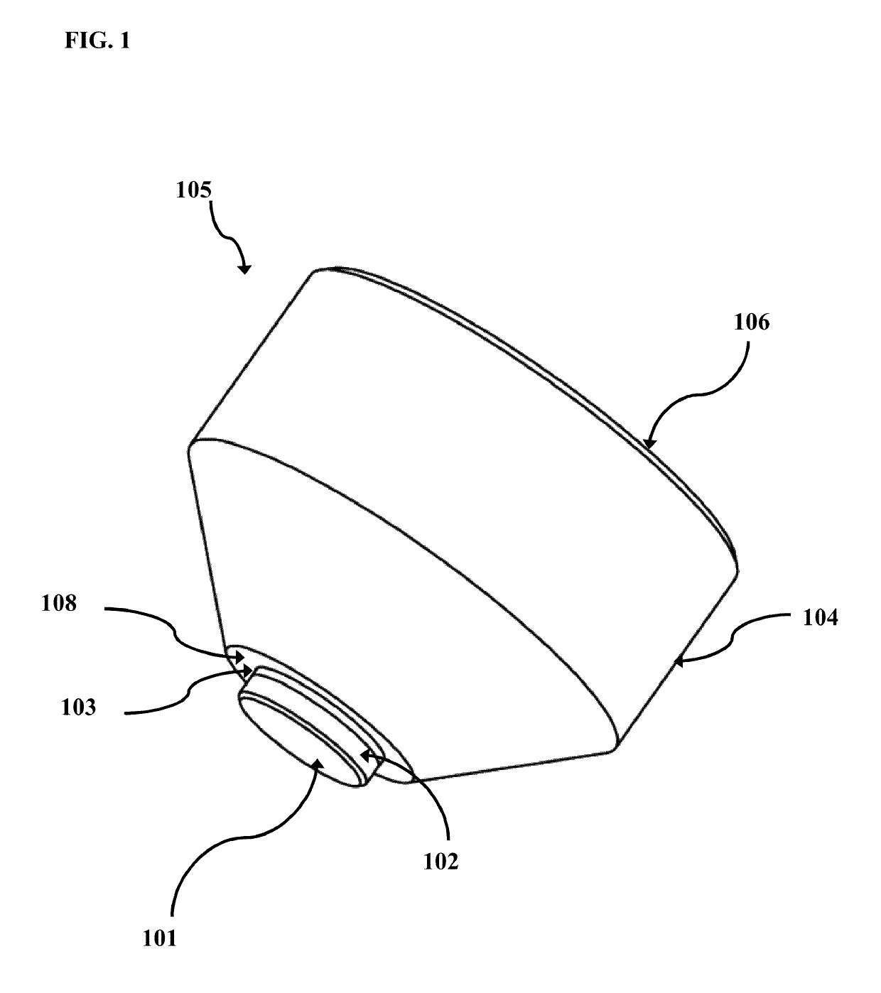 Cam follower with polycrystalline diamond engagement element