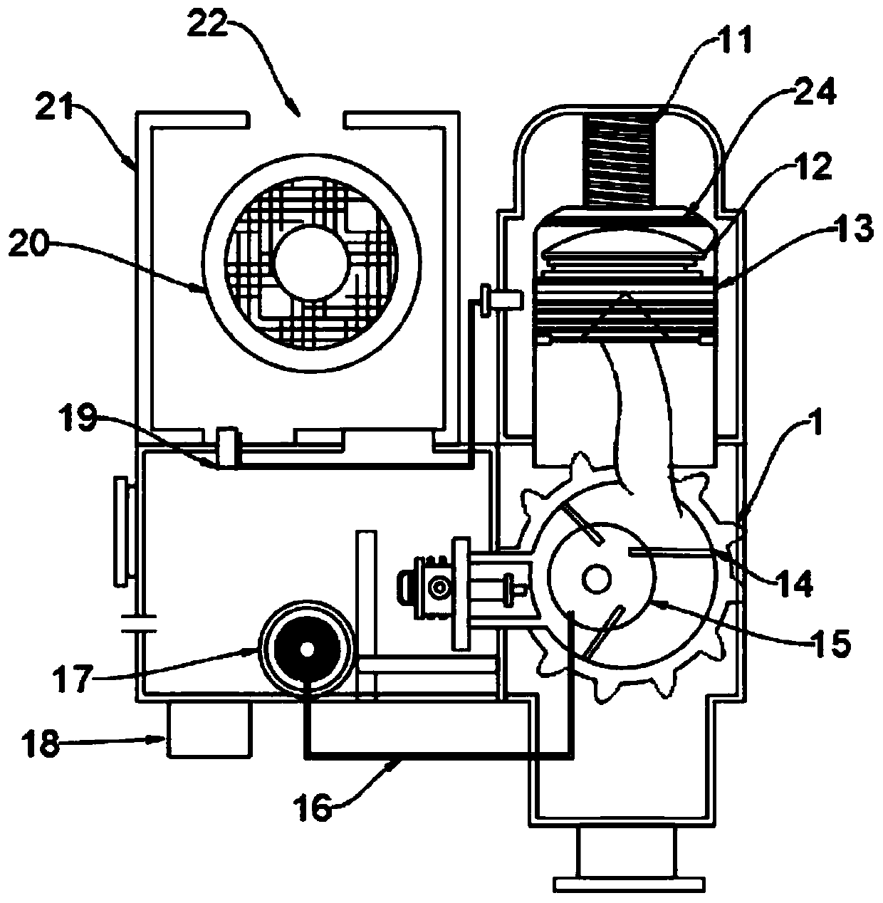 Vacuum pump for vacuum beam welding machine