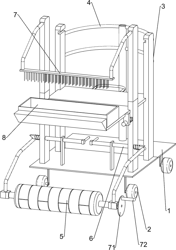 Road surface indentation equipment for road construction