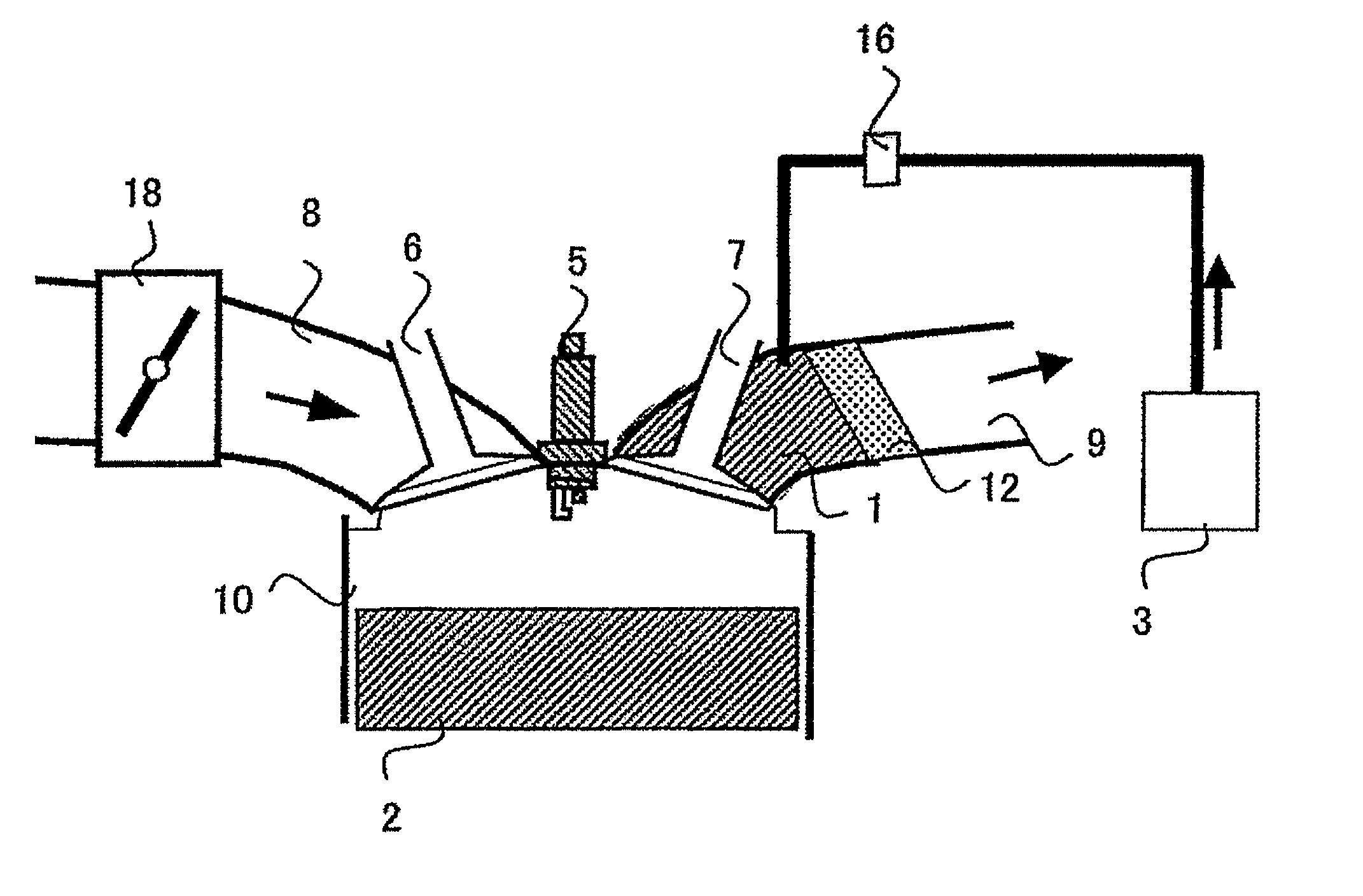 Engine system with reformer