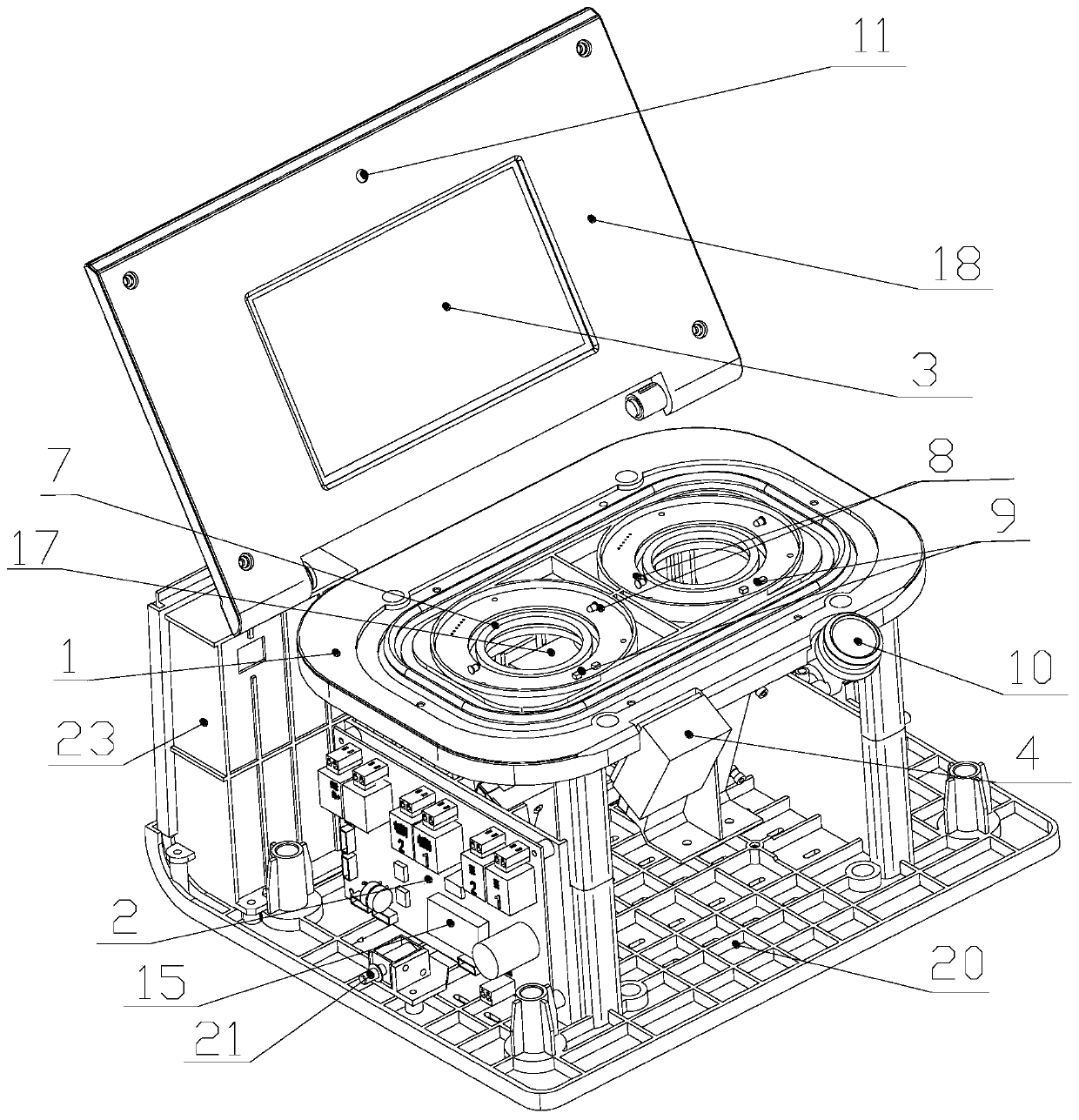 Full-intelligent microbial filter membrane suction filter