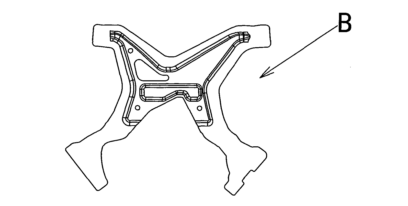 Machining method for fixed angle plate of automobile instrument skeleton beam