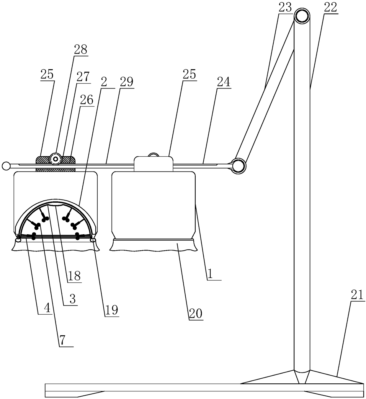 Mammary gland fumigation instrument