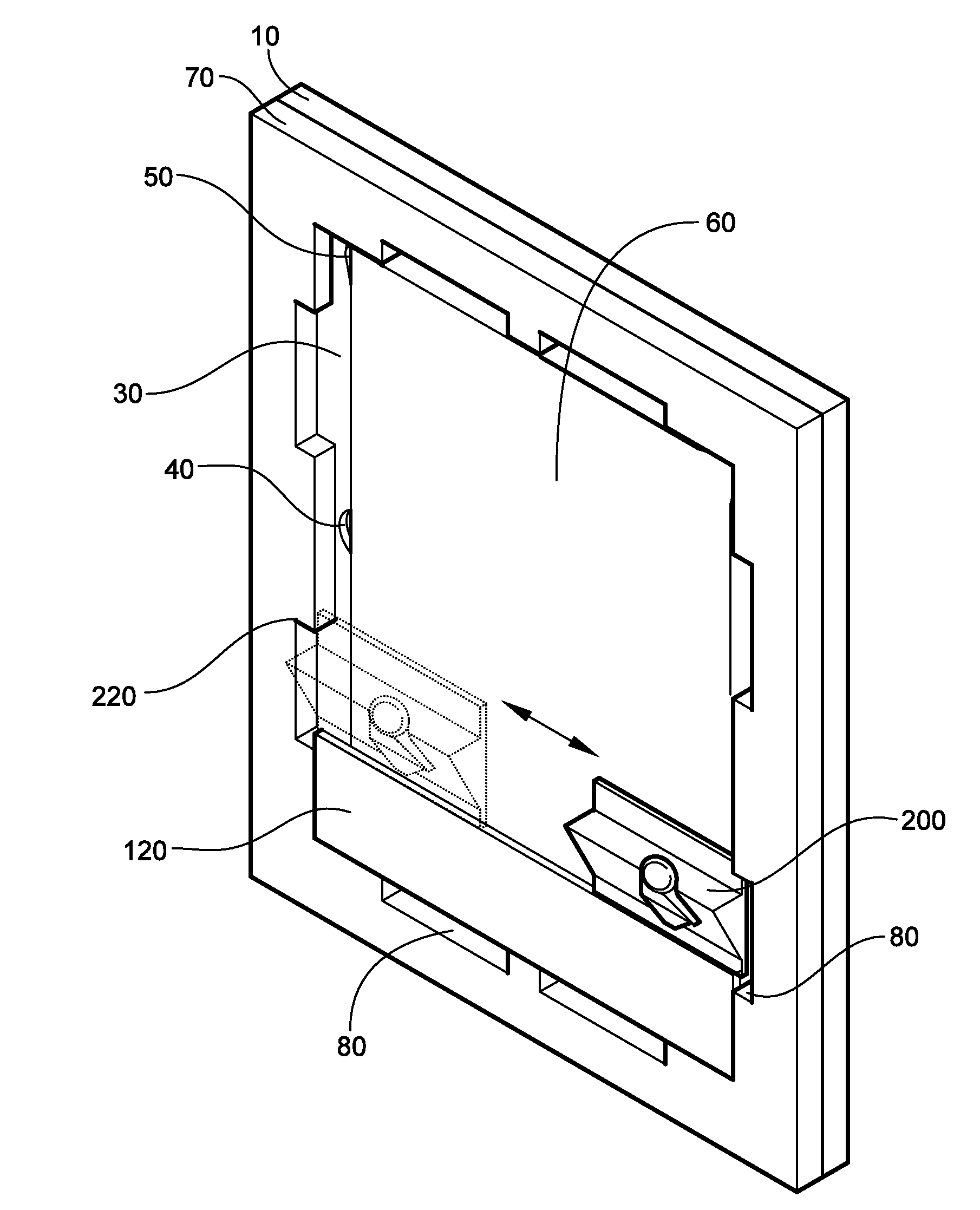 Device for cutting mat and liner for double matted framed artwork