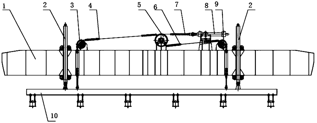 Electromagnetic chuck lifting mechanism for section steel stacker crane and control method thereof