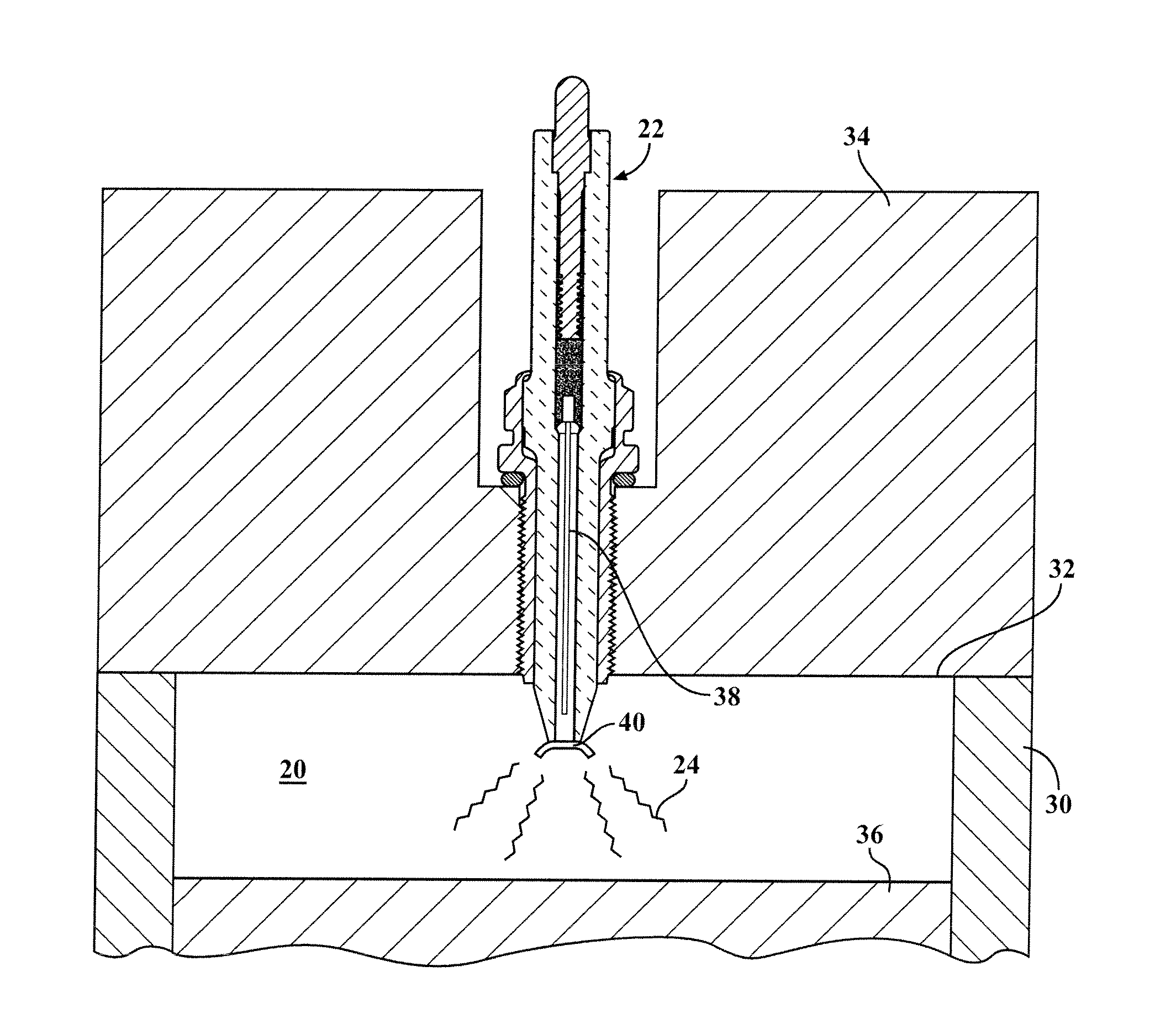 Corona ignition system having selective enhanced arc formation