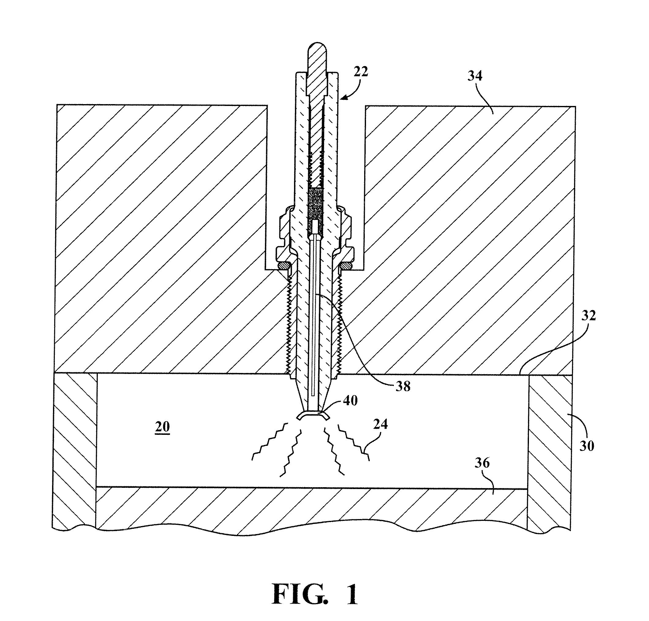 Corona ignition system having selective enhanced arc formation