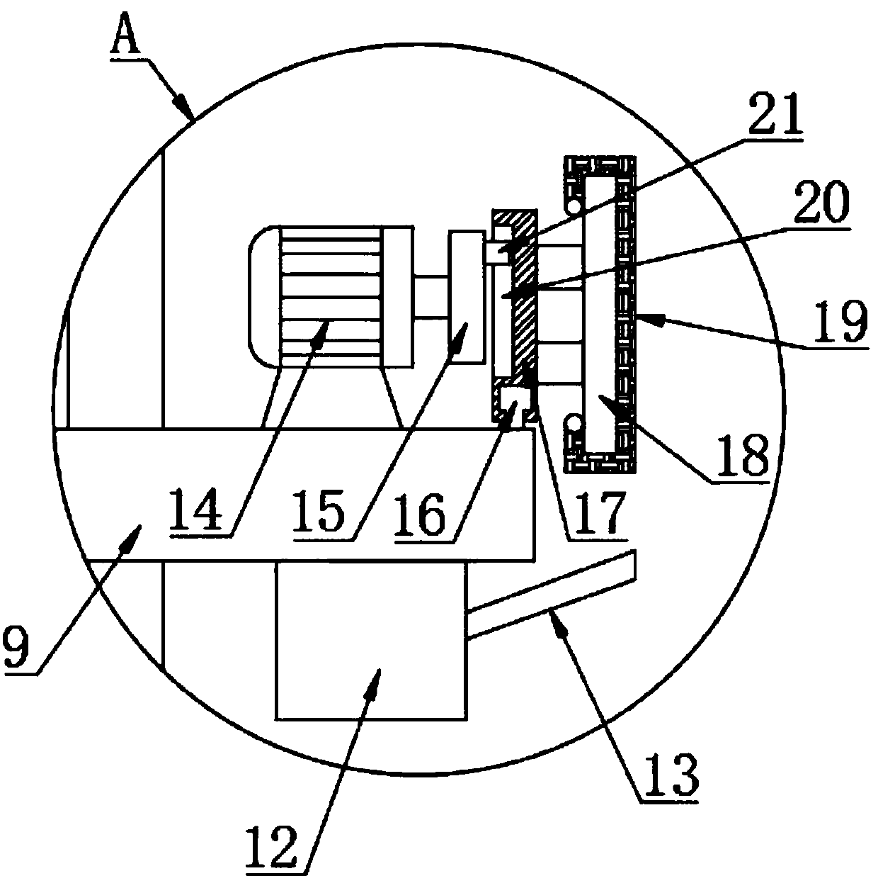 Stable and liftable wall surface scrubbing device