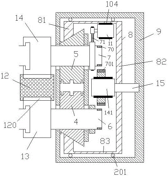 Shock absorption type installing assembly provided with rolling wheels and used for outdoor advertising board