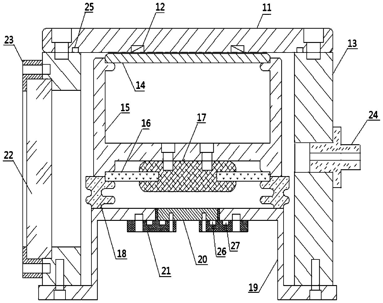 Method and device for measuring discharge cavity and gas gap breakdown threshold based on it