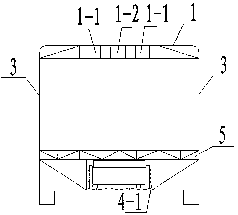 Bus frame structure of full-carrying type pure electric bus