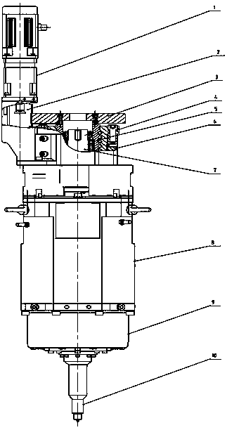 A friction stir welding electric spindle device with retraction function