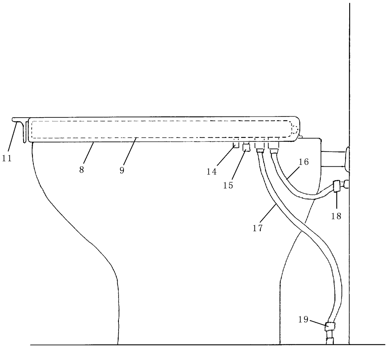 Device for automatically and quickly disinfecting toilet seat cushion