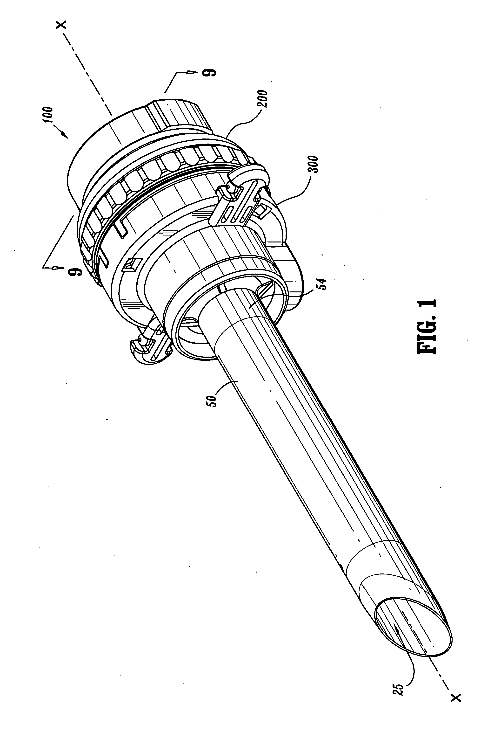 Valve assembly including diameter reduction structure for trocar