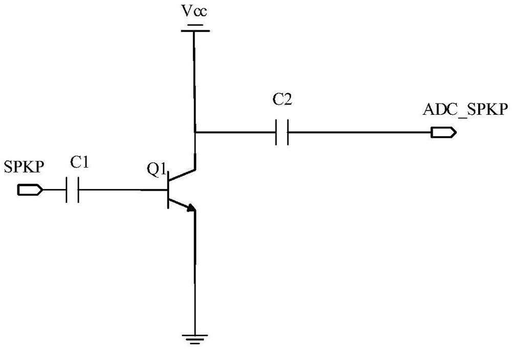 Testing system for audio interface of wireless communication module