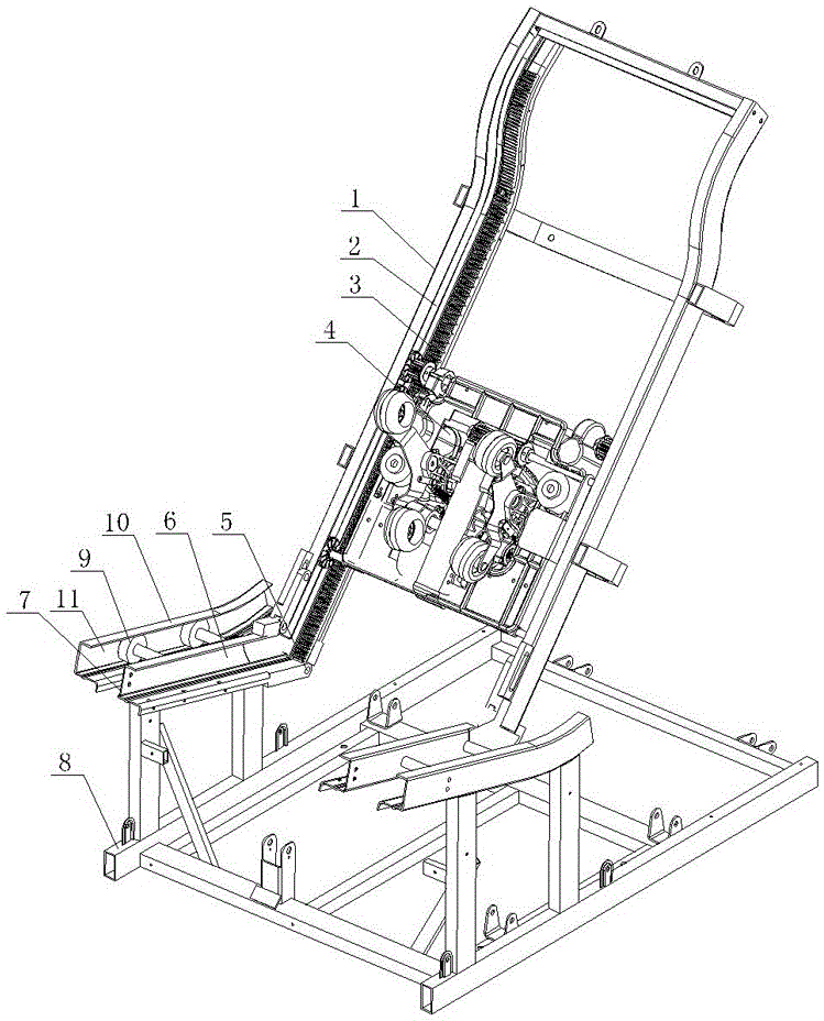 Large-stroke massage chair