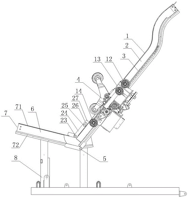 Large-stroke massage chair