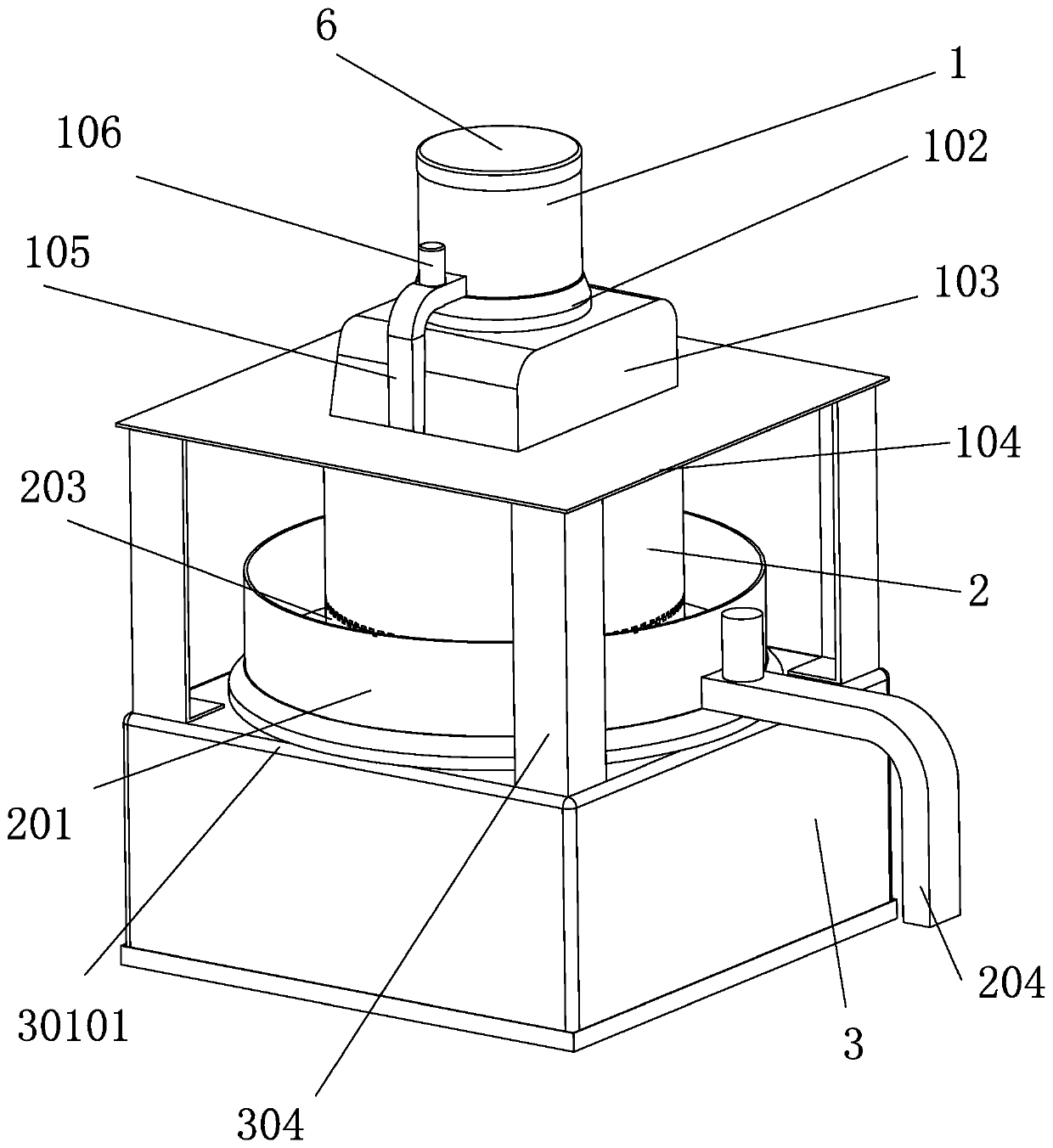 Extrusion grinding type kitchen waste pulping machine and pulping method thereof