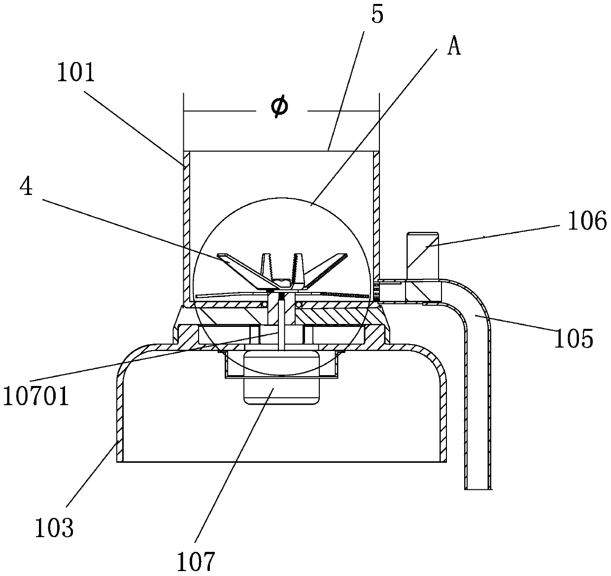 Extrusion grinding type kitchen waste pulping machine and pulping method thereof