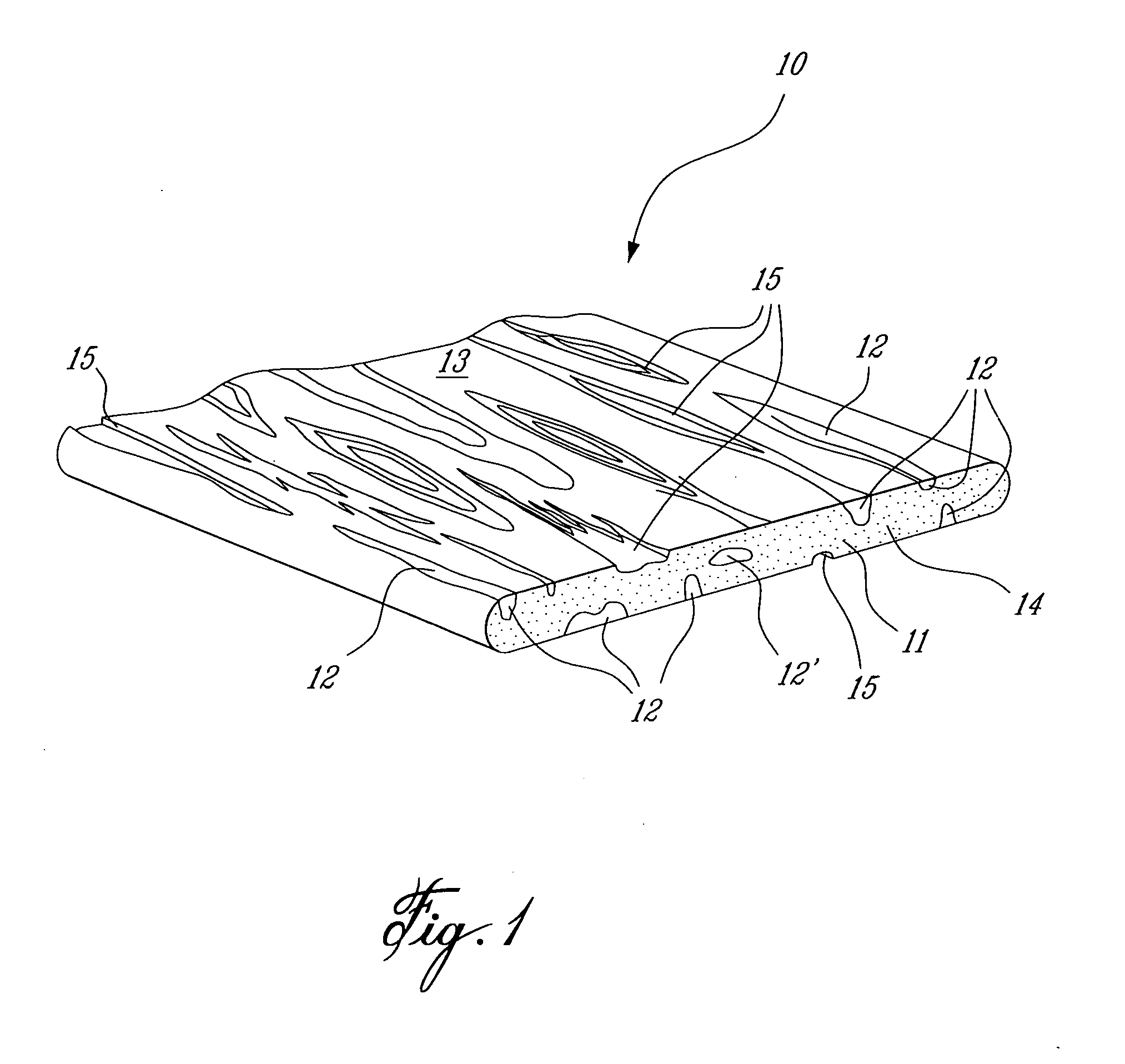 Extruded wood imitation component and process