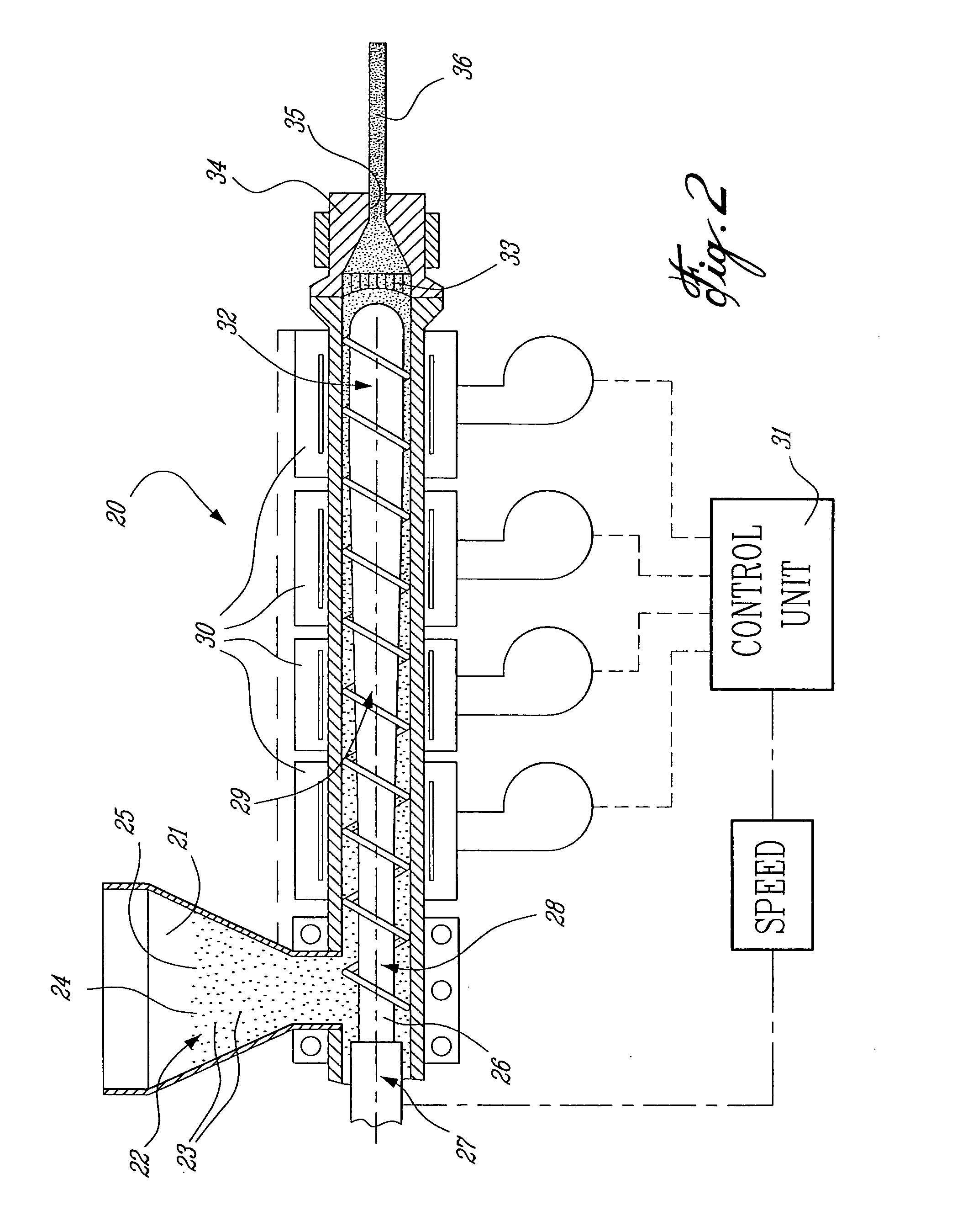 Extruded wood imitation component and process