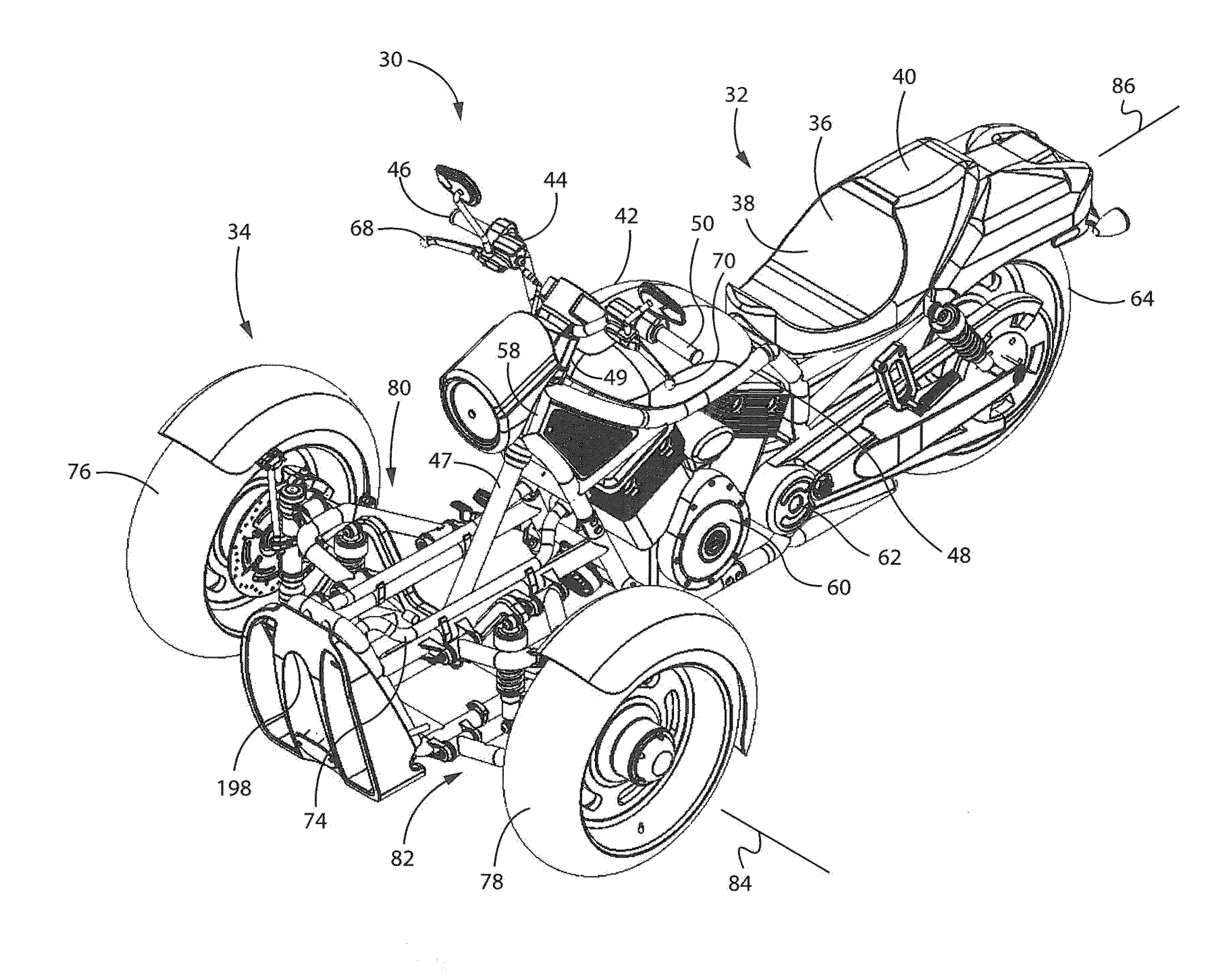 Assembly For Increasing Motorcycle Wheel Count