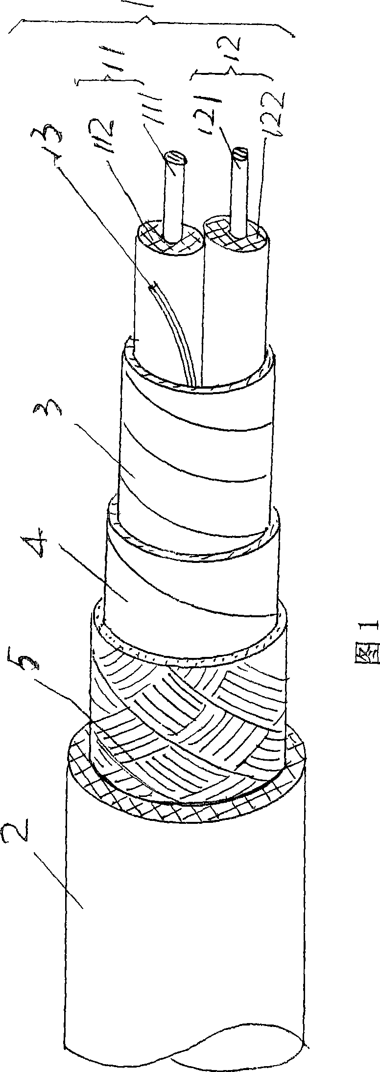 High speed parallel symmetrical data cable